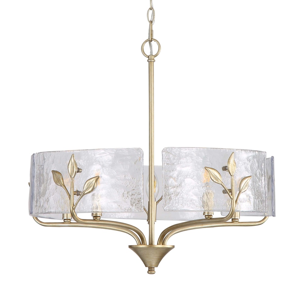 Wry Lighting Bloem 5-light Pendant in White Gold